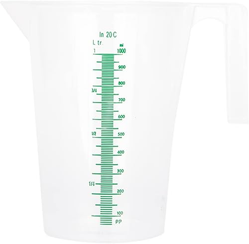 Miniatura 7 de Jarra medidora transparente, plástico, multiusos, 4 paquetes (8.5 fl oz, 16.9 fl oz, 33.8 fl oz, 67.6 fl oz) cada uno