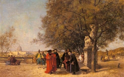 Toile le Salut dans le parc de Ferdinand Heilbuth pour sublimer votre salon moderne