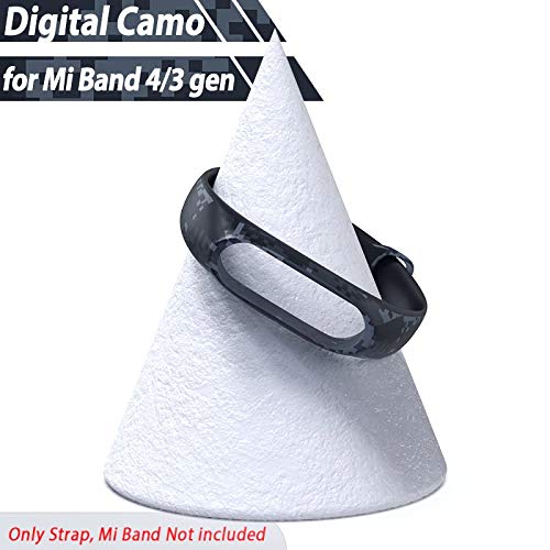 Image of Replacement Silicone Camouflage Army Style Band Strap For Xiaomi Mi Band 4 and Mi Band 3(Device Not Included) (Digital Camouflage)