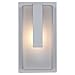 Access Lighting 20012MG-SAT/RFR Neptune - One Light Marine Grade Outdoor Wall Sconce, Satin Nickel Finish with Ribbed Frosted Glass