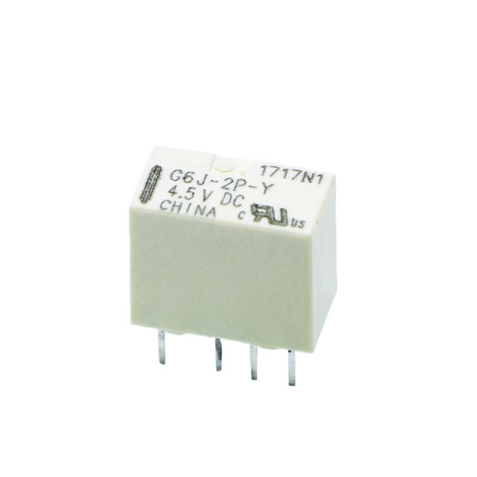 Relé de señal G6J-2P-Y 4,5 V CC componente de 8 pines con 2 juegos de conversión 2