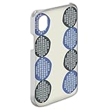 anve Android One (X1) 対応 ケース スマホケース ハードケース 傷防止 スリム コンパクト 薄型 北欧風ドットライン おしゃれアンドロイド ワン エックスワン用 (D.ブルー) best_hard0008-d0080