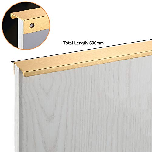 Gold Silver Black Hidden Cabinet Handles Zinc Alloy Kitchen Cupboard Pulls Drawer Knobs Furniture Door Handle Hardware