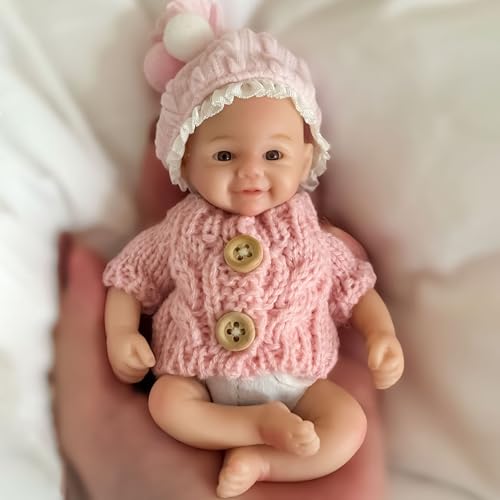 Muñeca Reborn de Silicona de 6 pulgadas Realista miniatura 1