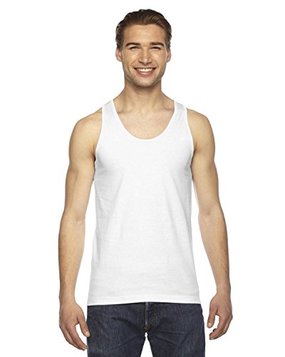 Débardeur en coton jersey blanc pour homme confortable en été