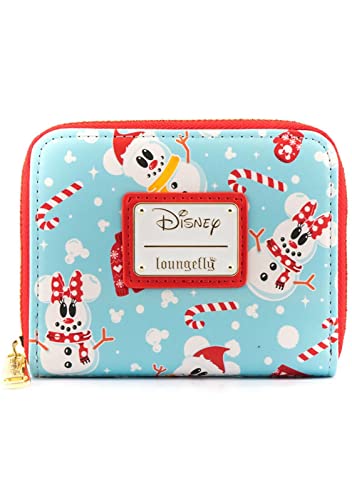Loungefly Disney Mickey Minnie Snowman Zip Around Wallet4