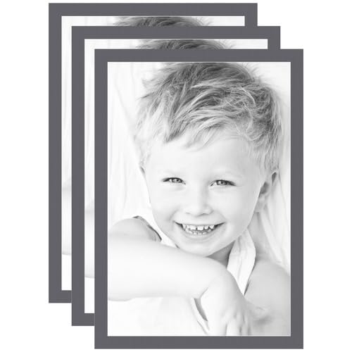 24x36 Granite/Mountain Grey Custom Mat for Picture Frame with 20x32 Opening Size (Mat Only, Frame NOT Included) - 3 Pack