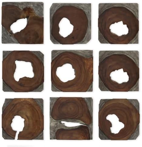 Uttermost 04349 Jungle - Wall Art (Set of 9)-1.6 Inches Tall and 15.75 Inches Wide