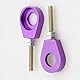GOOFIT 15mm Performance Kettenspanner Set MotorradketteReregulator Pitbike Ersatz für ATV Scooter Moped Violett
