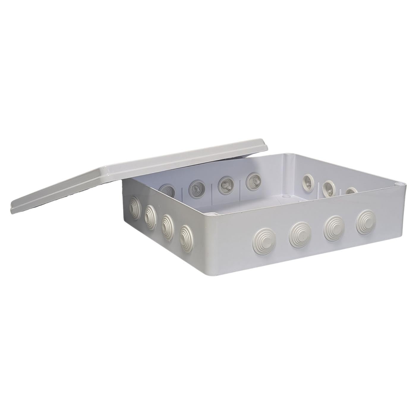 Lumonic Scatola Di Giunzione Bianca 400x350x120 Mm IP65 Con 16 Aperture – Montaggio Superficie Per Impianti Elettrici