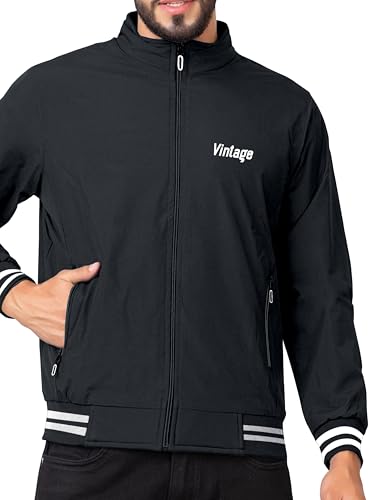 Image of FTX Men Solid Full Sleeve Grey Color Regular Fit Windcheater Casual Jacket