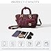 DSGUTWO Woven Tote Bag For Women, Fashion Crossbody Shoulder Bag, Casual Top-handle Handbags, and Travel Purses Phone Bag (Ankela Red)