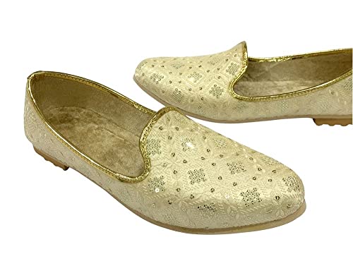Stop n Style Punjabi Jutti for Men's Wedding Traditional Embroidery Loafer Shoes Handmade Mojari Ethnic Jooti3