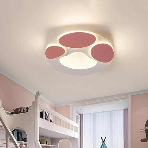 Plafonniers LED modernes de plafond rose en forme de patte chat pour éclairage intérieur