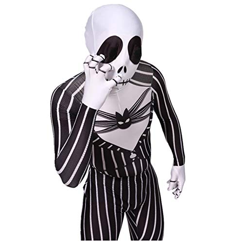 AUkaiqu12 The Nightmare Before Christmas Disfraz, Disfraz de Jack Skellington Mono de...