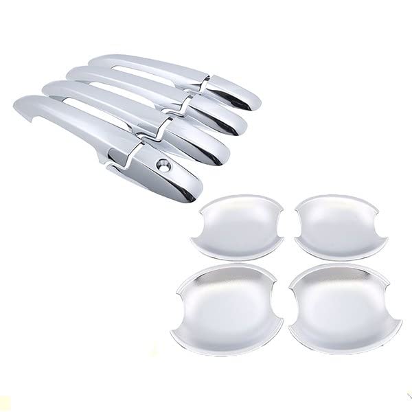 Couvercle poignée porte chrome Civic 8 accessoires extérieurs luxueux finition brillante type C