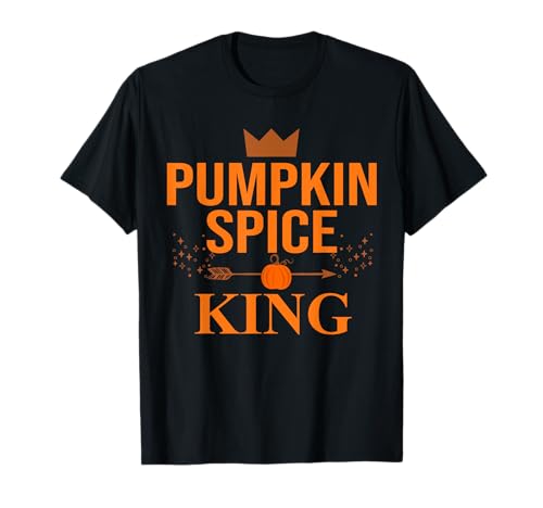 Pumpkin Spice King Coffee Lover Halloween & Thanksgiving T-Shirt