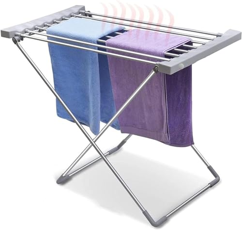 120W 電動ウェットランドリー乾燥ラック、折りたたみ式電動乾燥機、靴下、パンツ、シャツ、下着用屋内スタンド加熱衣類レール Chaser of Light