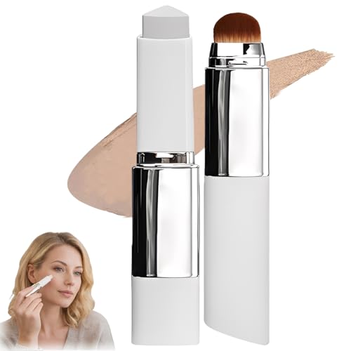 Base en Stick con Cambio de Color – Tono Natural, Cobertura Completa a Media, Incluye Pincel, Fórmula Coreana