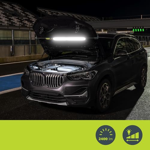 Philips Xperion 6100 Bonnet LED-Motorraumleuchte, Hybridfunktion mit Akku- oder Kabelbetrieb, ausziehbar für PKW und Nutzfahrzeuge, bis zu 2.400 lm, dimmbar, um 360° drehbar, faltbar, 6.500K
