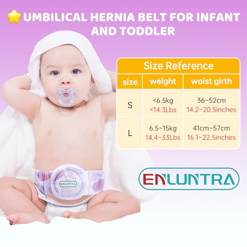 Cinturón para Hernia Umbilical Bebé Ajustable Morado Pequeño miniatura 6