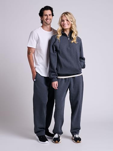 Image of Russell Athletic Men's Dri Power Fleece Open Bottom Sweatpants with Pockets, Relaxed Fit, Moisture Wicking