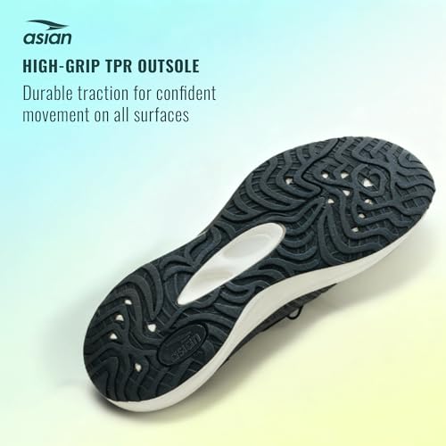 Image of ASIAN Quantum-35 Men's Running Shoes | Lightweight Water-Resistant Upper, Adaptive Fit with Memory Foam & TPR Grip Sole | Ideal for Running, Gym & Daily Training