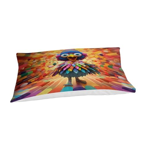 Housse de couette coq 3D parure de lit microfibre 3 pièces 135x200 cm - 6