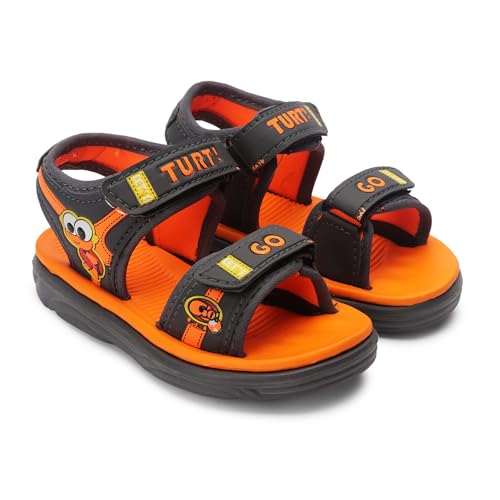 Image of Soft EVA Sole Stylish Sandals for Kids with Adjustable Back Strap |Comfortable and Light Weight, Anti Skid and Waterproof | For Everyday use for Boys and Girls
