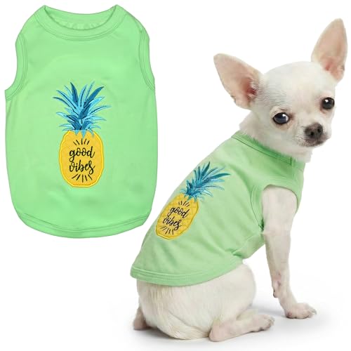 Chemises lavables en machine pour petits chiens brodées main - 2