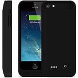 iPhone 5S/5/SE/5C Battery Case,[Apple MFi Certified] (Gen 2)2400mAh Rechargeable Extended Protective Battery Backup Case Original Lightning Charging Plug --Black
