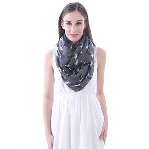 Border Collie Dog Print Women's Infinity Scarf Lightweight2
