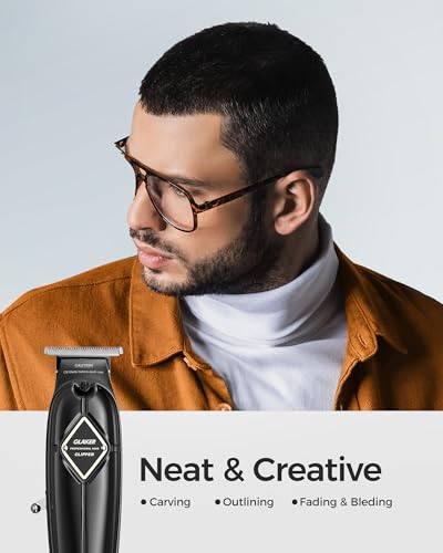 GLAKER Hair Clippers for Men Professional - Cordless Clippers and Trimmers Set, Complete Barber Kit for Hair Trimming & Beard Grooming, Mens Haircutting Kits for Blending & Fade Cuts