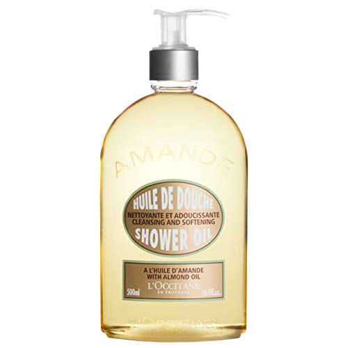 L Occitane Cleansing & Softening Almond Shower Oil, 16.9 Fl Oz