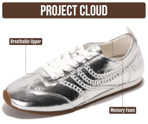 Image of Project Cloud Womens Barefoot Sneakers with Memory Foam & Non Slip (Monica) | Lace Up Shoes for Women - Lightweight Casual Women Footwear Comfortable Fashion Sneakers for Women - Versatile Women Shoes