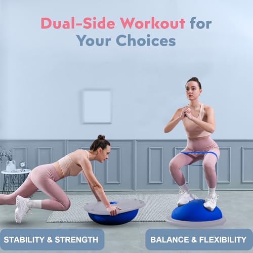 Media pelota de yoga kisnbld para crear tu espacio de fitness y bienestar en casa 5