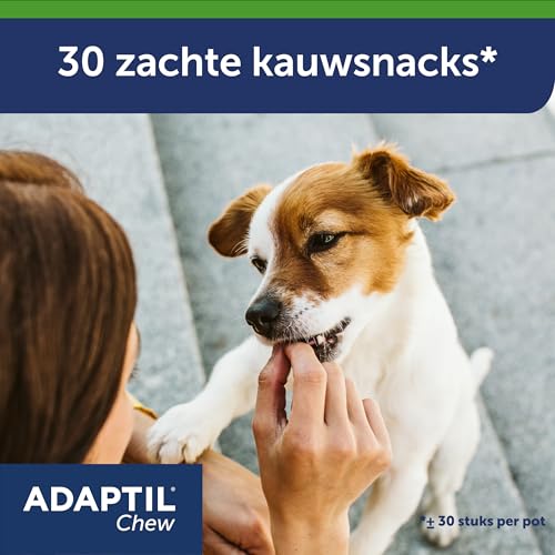 Adaptil Chew 30 Stück - Leckere Kautabletten für Hunde - Reduziert Angst und Anspannung - Sicher und Nicht süchtig
