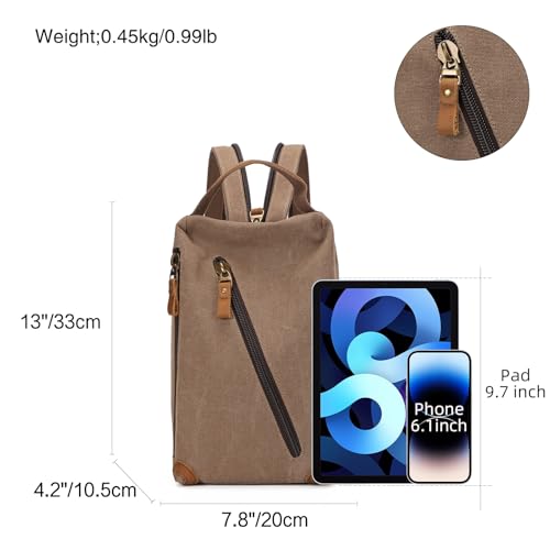 Image of KL928 Canvas Sling Bag crossbody Bags Small Backpack Pack Travel Purse convertible purses for Women Men