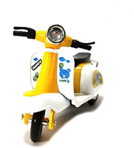 The GiftWay Die Cast Yellow Scooter Pull-Back Toy for Kids.