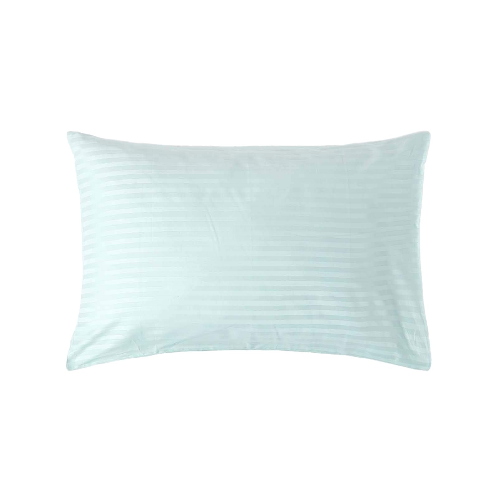 Homescapes Blue Egyptian Cotton Satin Stripe Housewife Pillowcase 330 Tc from B&Q