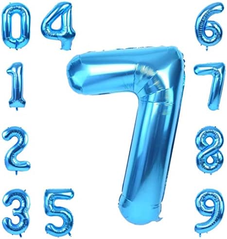 Gold 0 Balloons,40 Inch Numbers 0-9 Foil Balloons Birthday Party Decorations,Anniversary