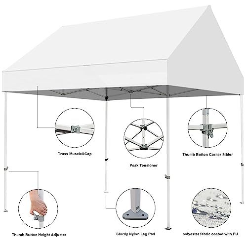 image for Eurmax USA Patented 10x10 Pop Up Canopy Tent Party Tent Commercial Ins