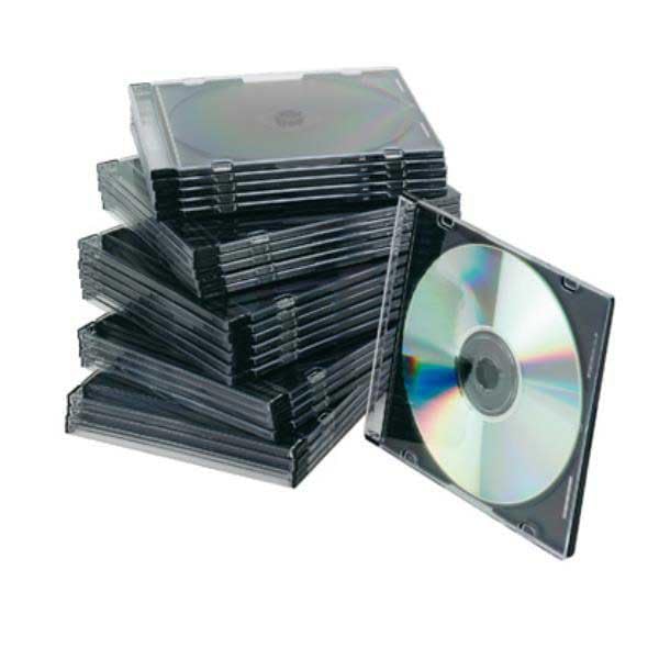 Q CONNECT CD JEWEL CASES SLIM BLACK PK25