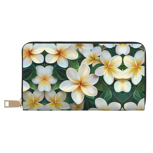 Cartera de mano con escena de flores versatil de gran capacidad