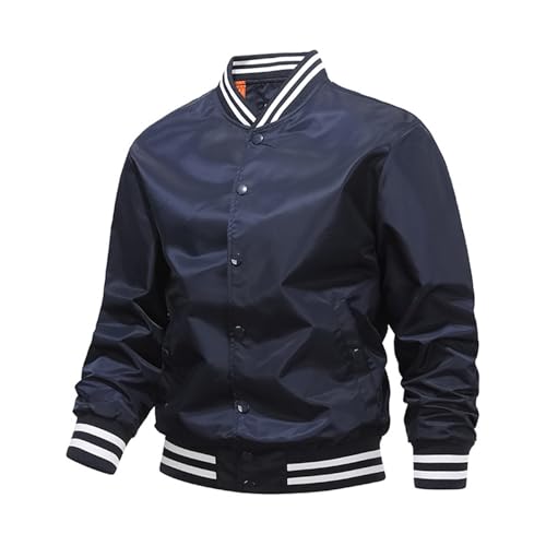 Veste universitaire classique en coton ample pour homme