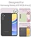 DagoRoo for Samsung A15 5G Case with Tempered Glass Screen Protector, Galaxy A15 5G [Military Grade Protective] Slim Soft TPU & Hard PC, Girls Women Crystal Clear Flower Pattern Cases -Purple