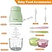 Baby Food Maker-Upgrade, Phydge Baby Food Blender with Baby Food Containers, Silicone Spoons, Easy to Clean, 10oz Baby Food Processor for Fruit, Vegetable, Meat