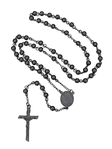 Chapelet Saint Michel contre le ternissement : collier croix pour homme et femme