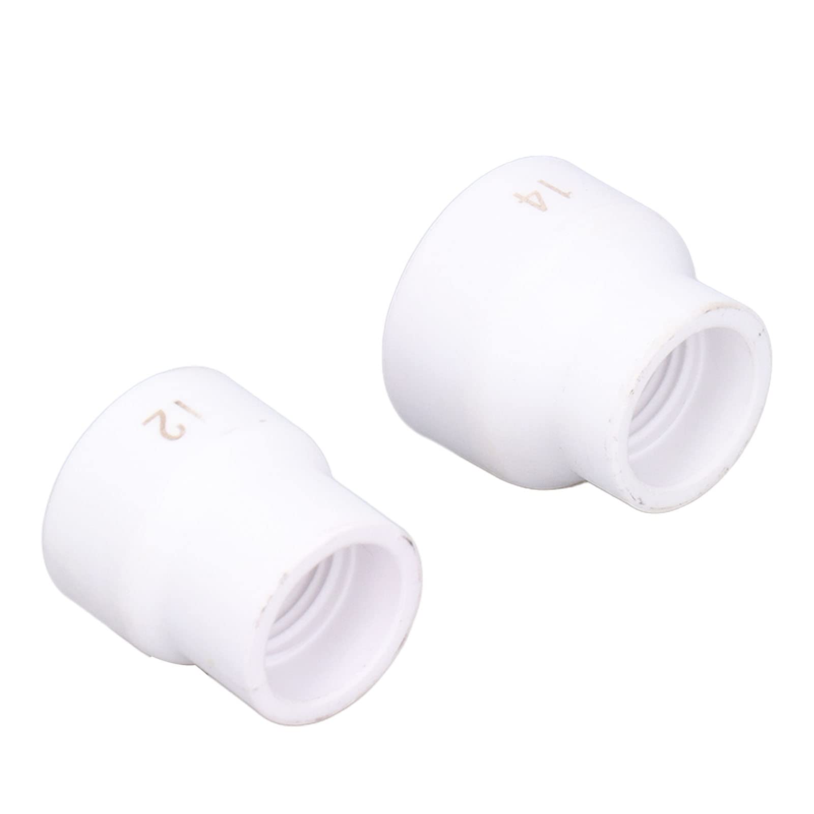 SIXRUN Przyssawka do Spawania TIG 2 szt. Dysza Ceramiczna 12 14 Zestaw (WHITE) | z plastikowym pudełkiem na uchwyt spawalniczy WP 9 17 18 20 25 26