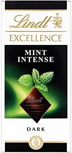 Lindt Chocolate - Mint Intense Dark, 100g Pack